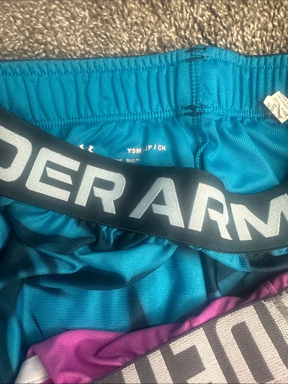 Under Armour Women’s Magenta and Teal Athletic Shorts Pack